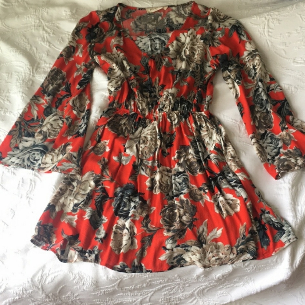 Floral red dress: trades welcome:)
